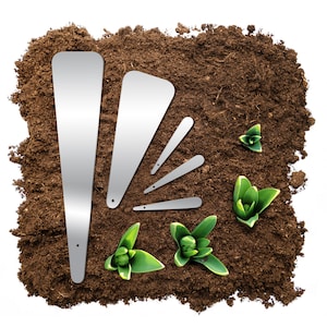 Metall Pflanzen Marker Geschenk Pk Aluminium Flach Personalisieren Gartenstecker Blumensamen Veggie Birne Label Tag wiederverwendbar EcosafeCANADIAN 10 "/ 2,3 "/ 8,6 "/ 3