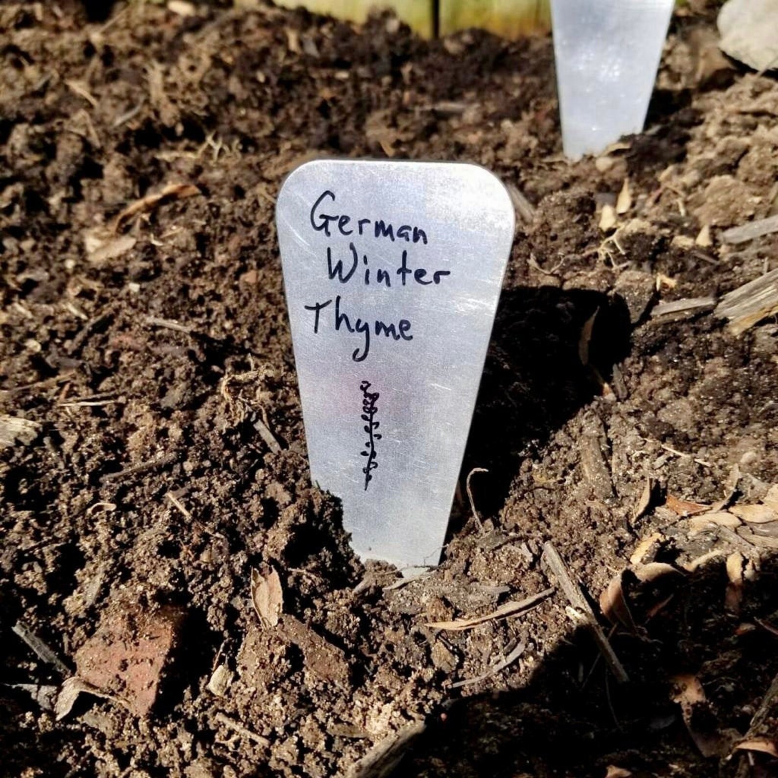 Aluminum Garden Markers Metal Garden Markers Personalized Etsy