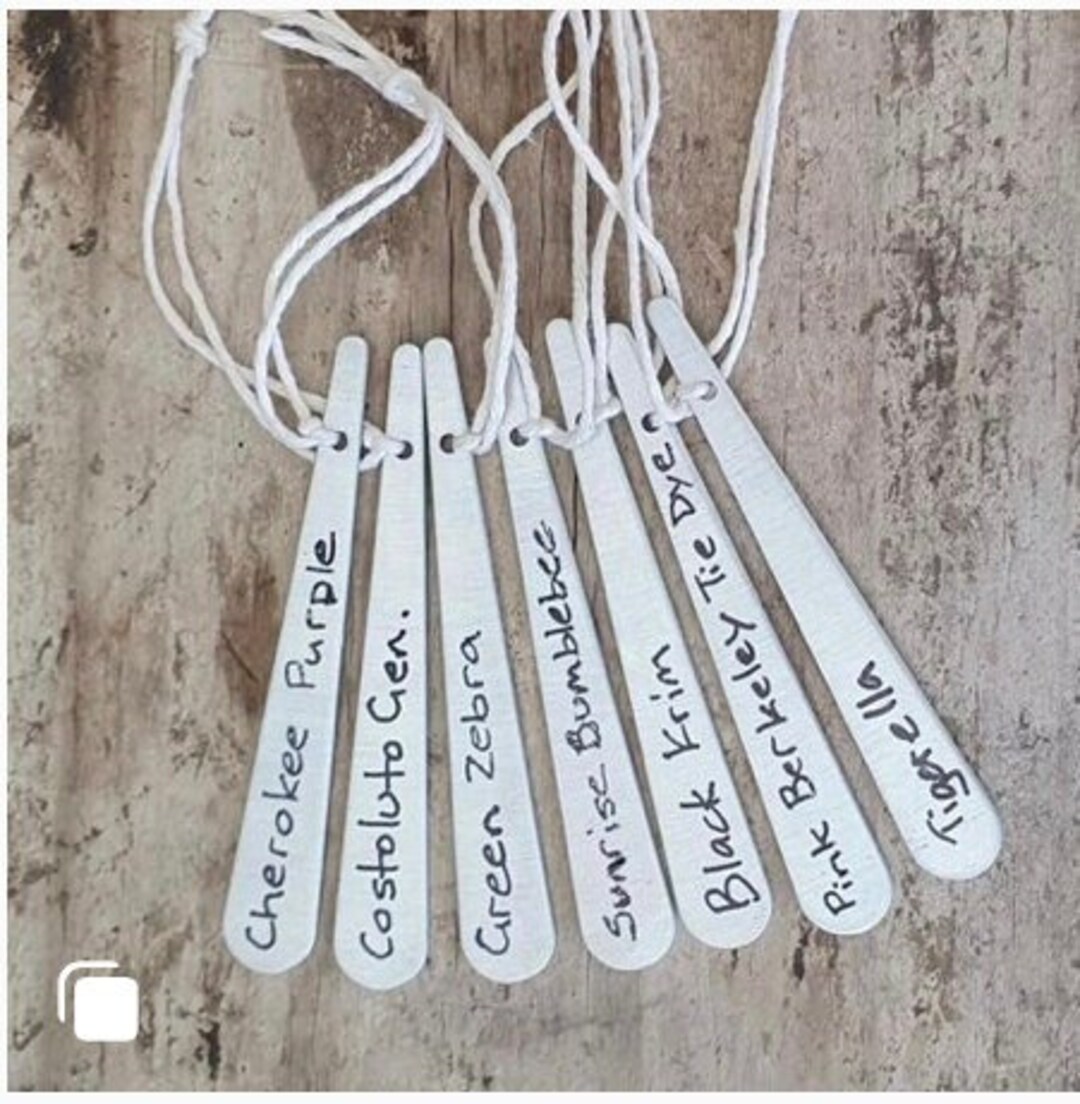 Aluminum Garden Markers Metal Garden Markers Unbreakable Etsy