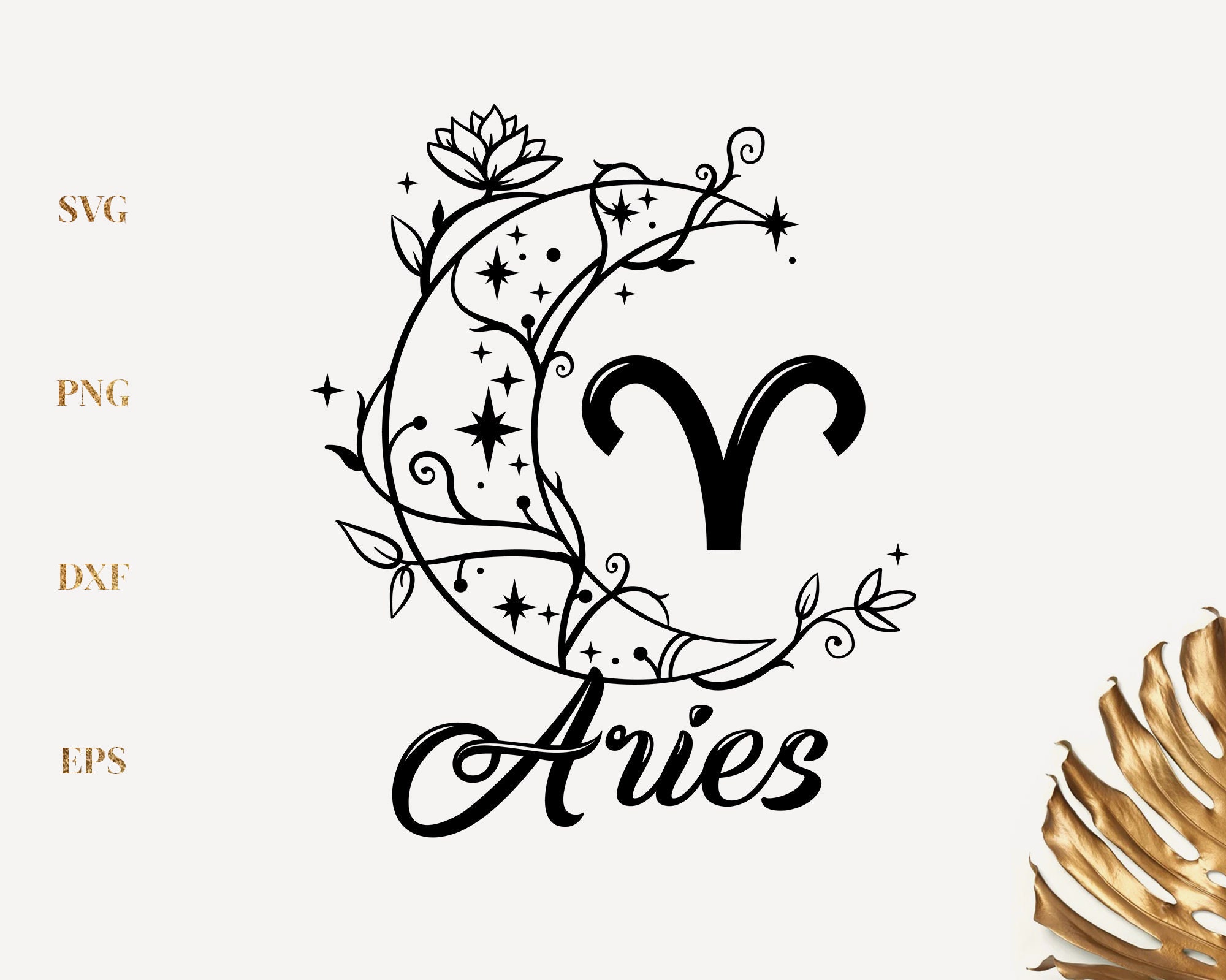 Aries Zodiac SVG PNG Cut File - Etsy Australia