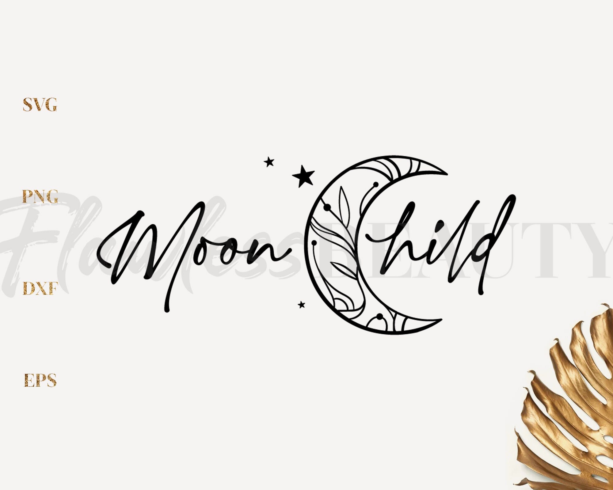 Moon Child Svg Crescent Moon Svg Moon Phase Svg Stay Wild Etsy
