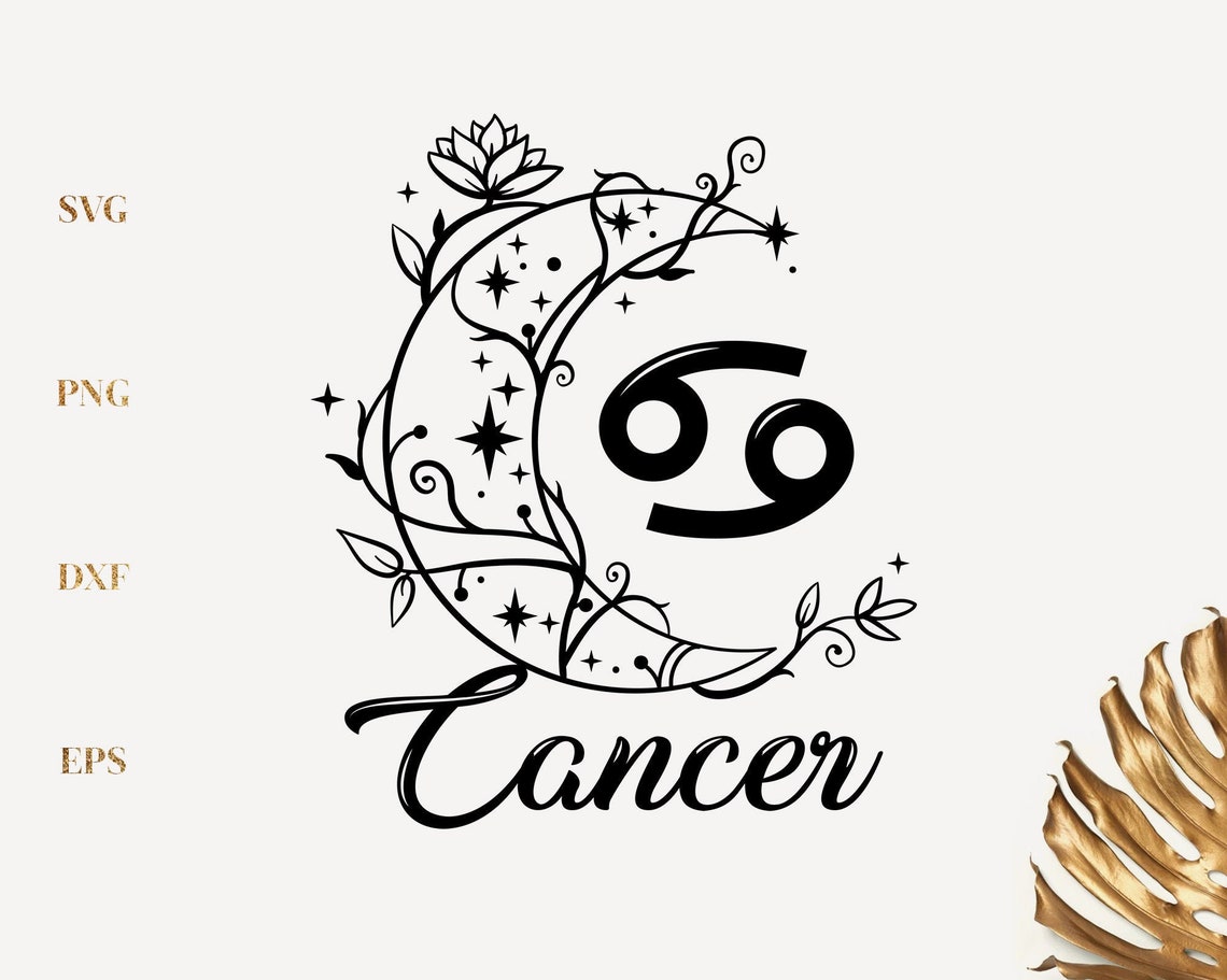 Astrology Svg Zodiac Svg Cancer Svg Cut File Digital Etsy Israel | Hot ...