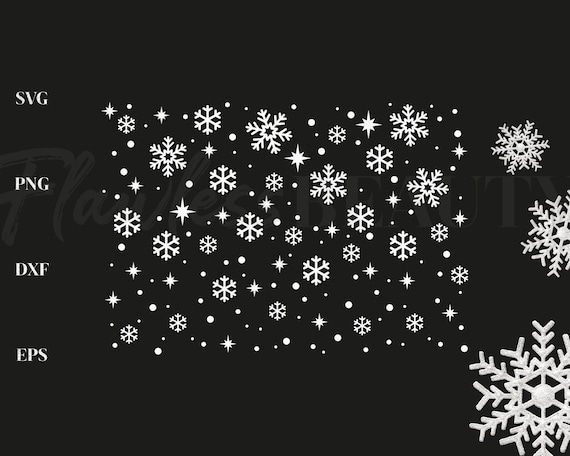 Falling Snowflake Svg Snowflake Background Svg Winter - Etsy Canada