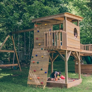 Swingset Playset DIY Plans - PDF Printable Plans - Outdoor Play Blueprints