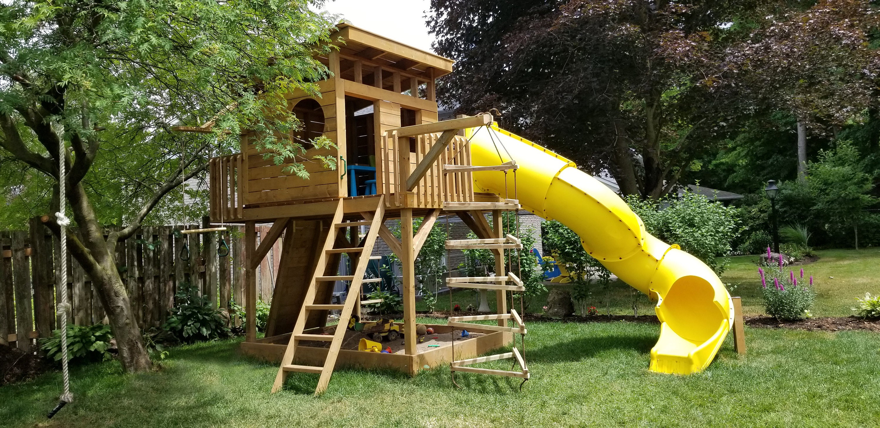 Sandbox Playset DIY Downloadable PDF Plans Outdoor Wood Etsy