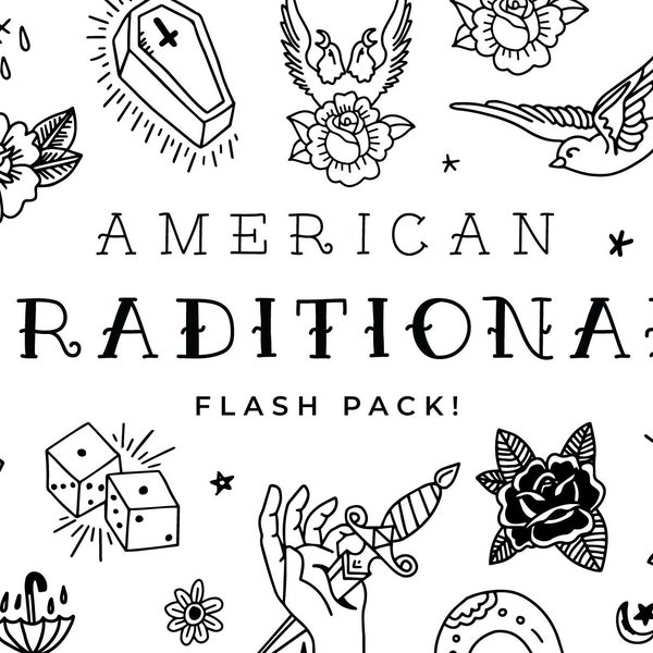 Amerikanischetraditionelle Flash-Pack