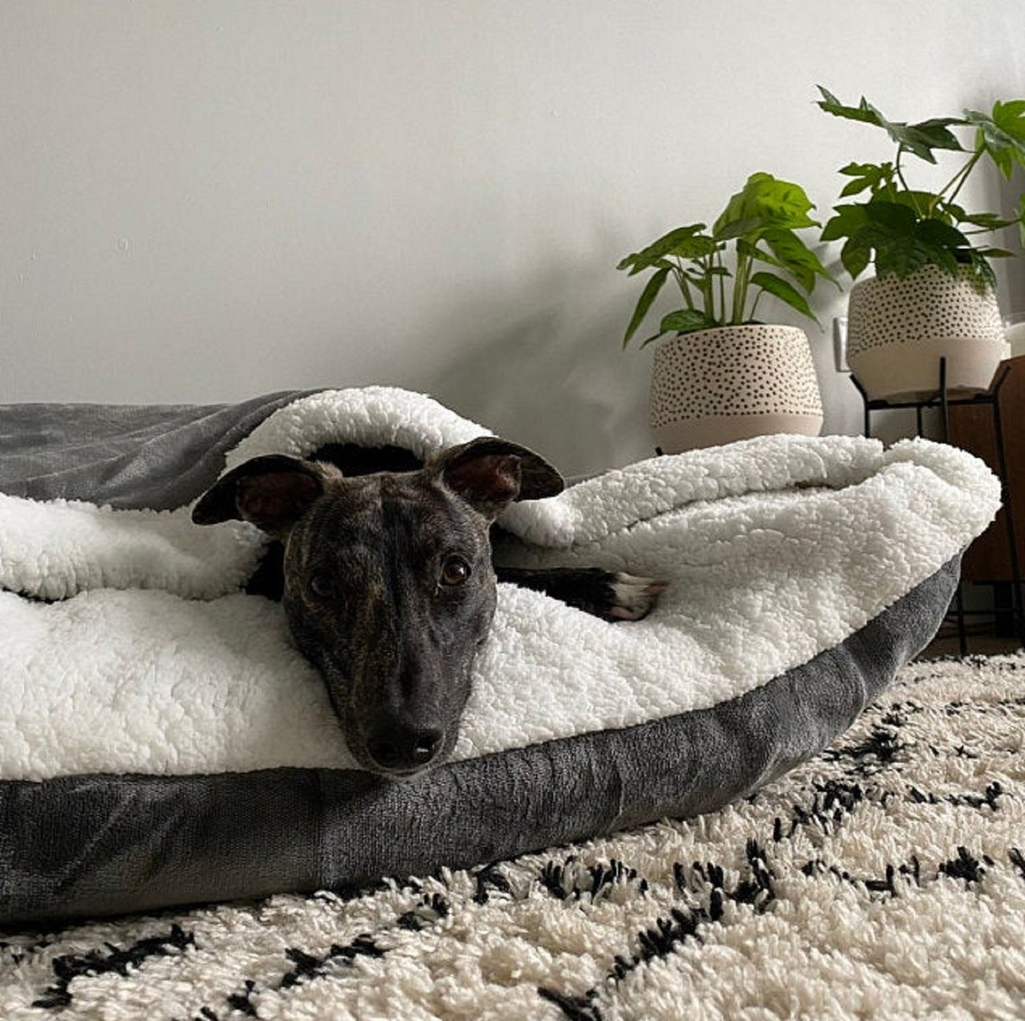Snuggle Dog Bed/Snuggle Cave/Super Soft Dog Den from UK Etsy