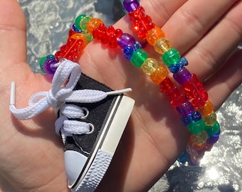 Rainbow Sneaker Kandi Necklace
