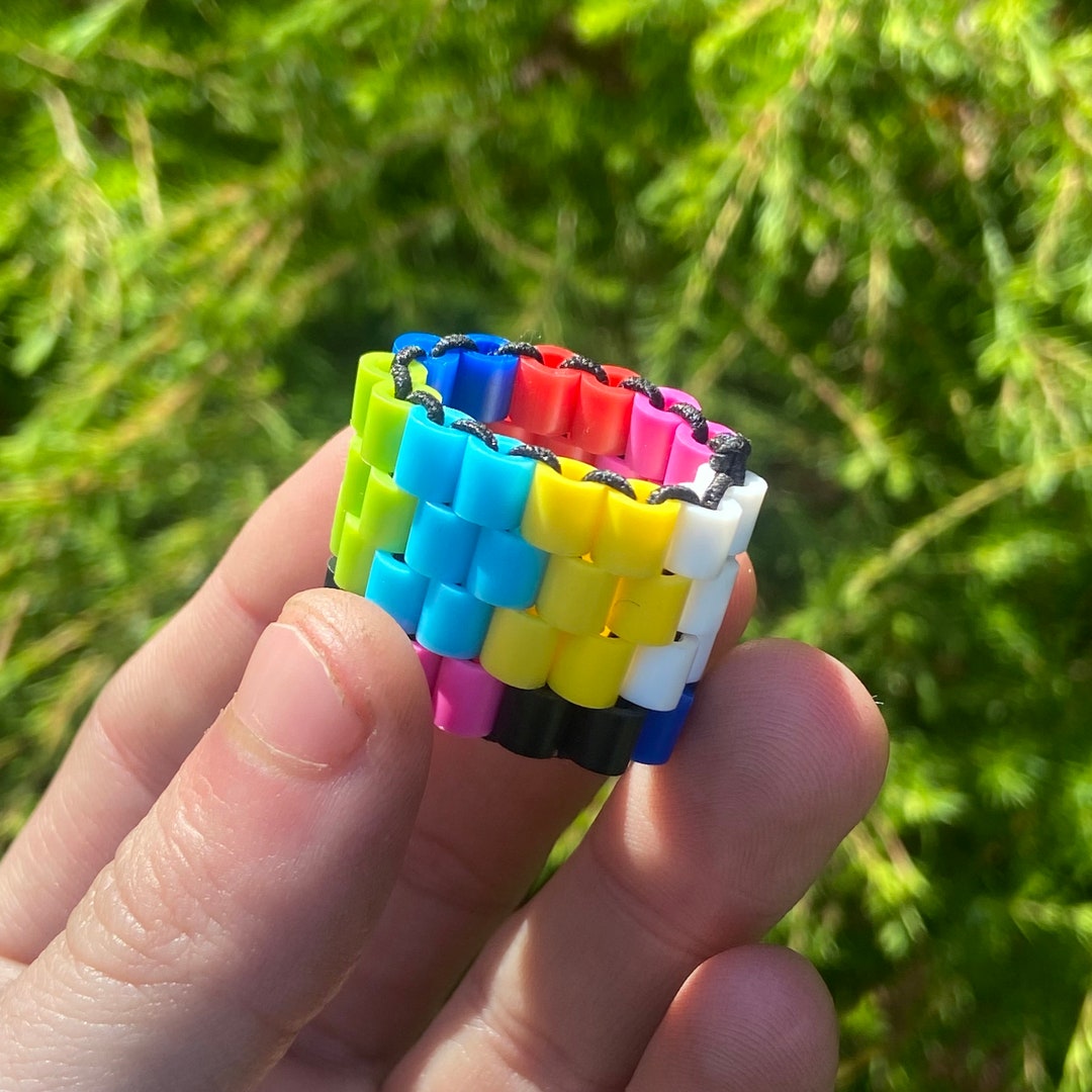 Color Bars Kandi Ring - Etsy