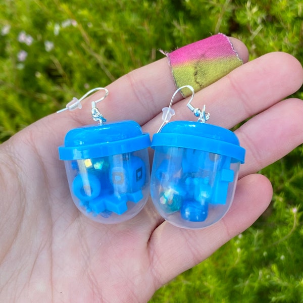 Blue Capsule Earrings