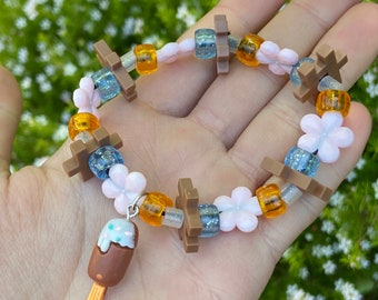 Chocolate Popsicle Kandi Bracelet
