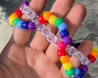 Weaving Rainbow Kandi Bracelet