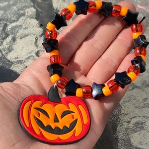 Jack o’ Lantern Kandi Bracelet