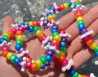 Rainbows Kandi Necklace