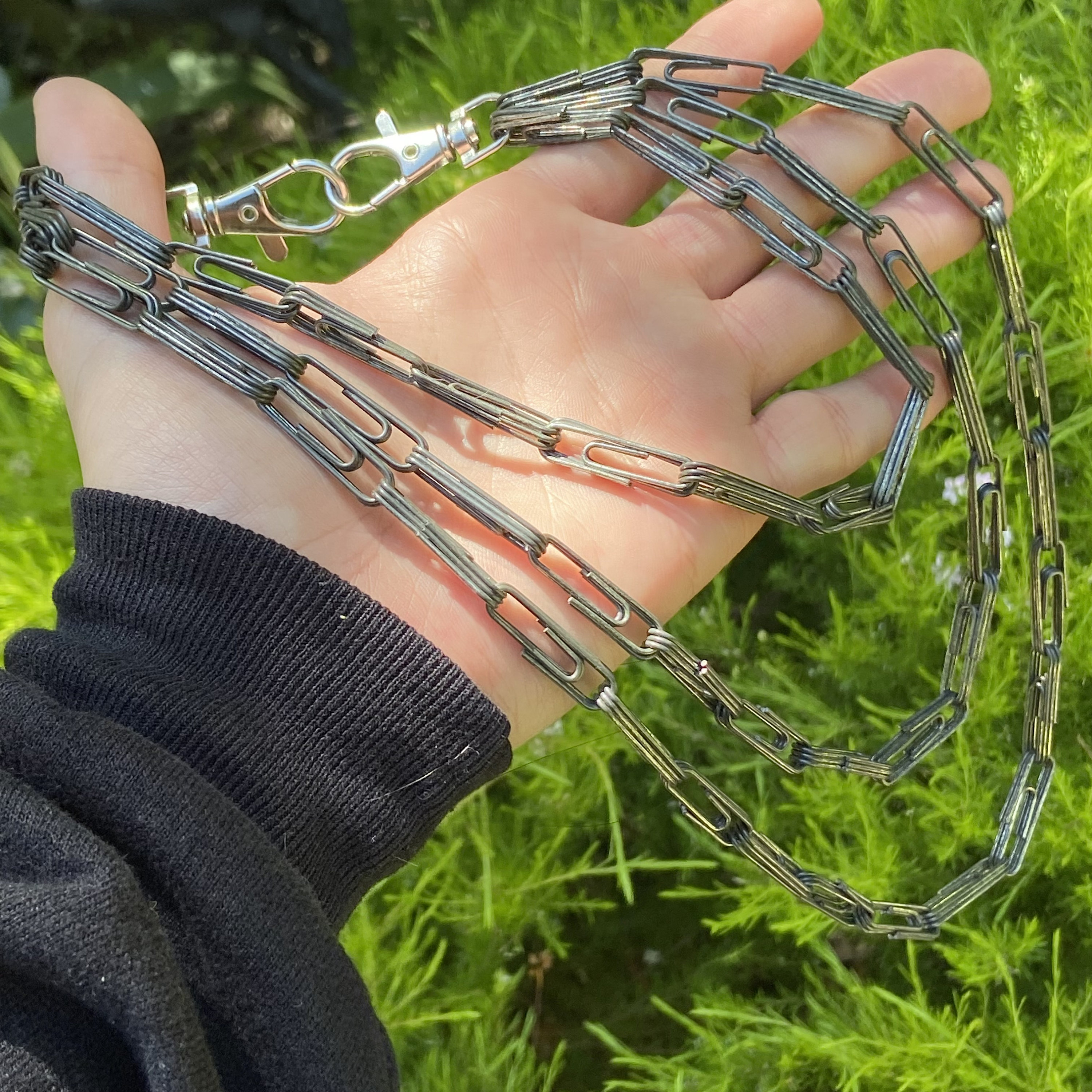 Paper Clip Wallet Chain - Etsy