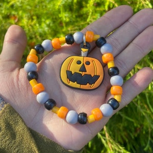 Jack o’ Lantern Kandi Bracelet