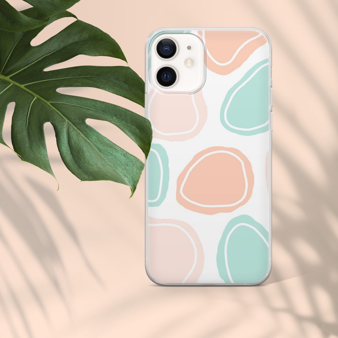 Abstract Pastel Phone Case Aesthetic Simple Cover for iPhone Etsy UK