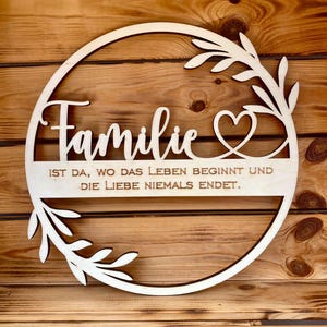 File laser famiglia segno porta segno SVG DXF CDR porta corona file di taglio file plotter taglio laser download digitale laser cricut famiglia laser