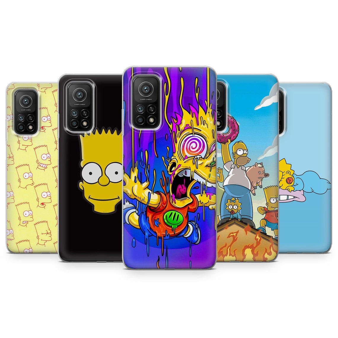 The Simpsons Phone Case Bart Simpson Cover fits for iPhone 12 Etsy
