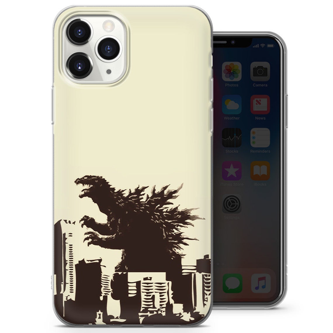 Godzilla Phone Case Monster Cover fits for iPhone 12 Pro Max Etsy