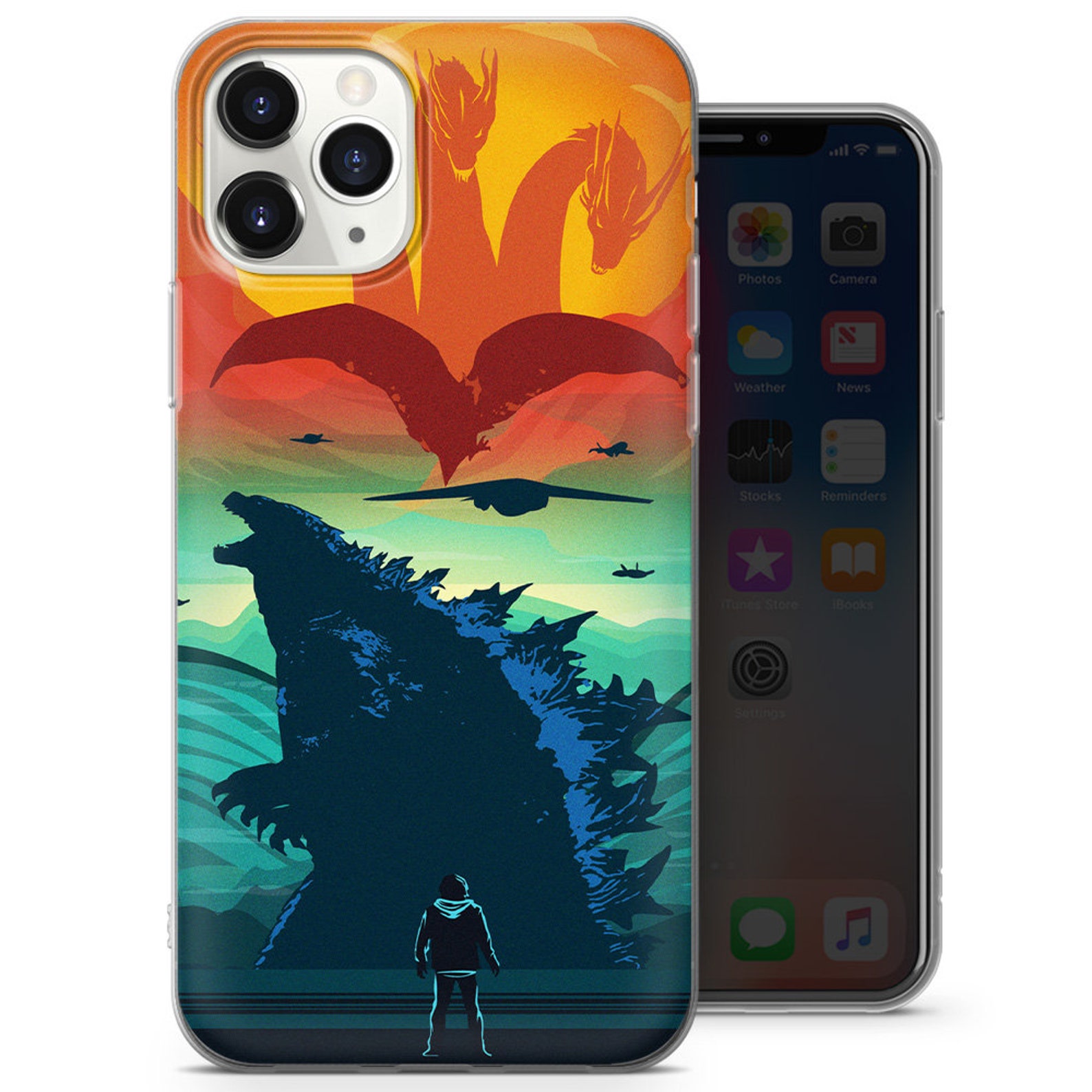 Godzilla Phone Case Monster Cover fits for iPhone 12 Pro Max Etsy