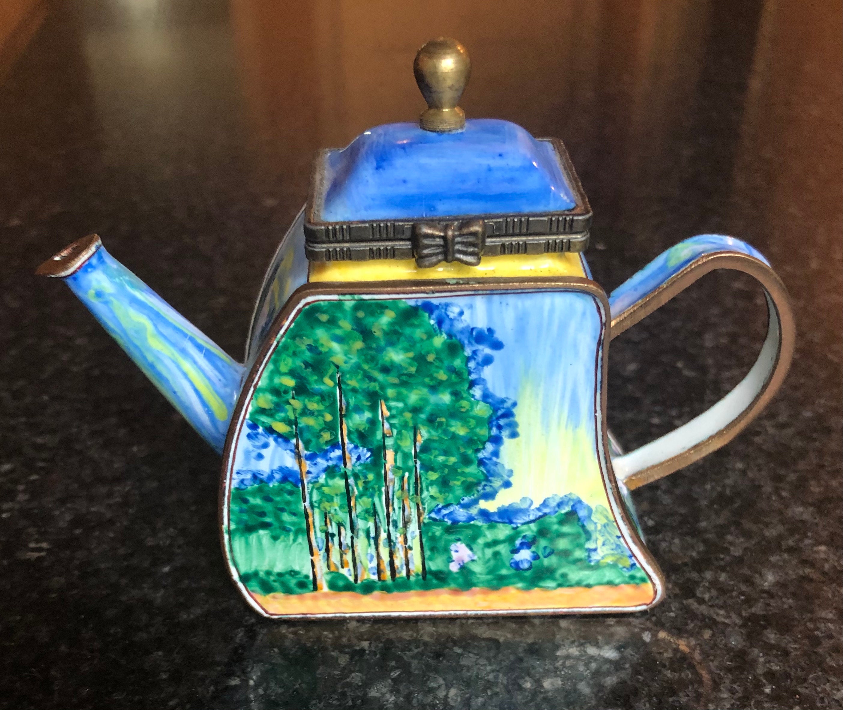 Kelvin Chen No. 418 Miniature Teapot Enamel/Enameled on Etsy