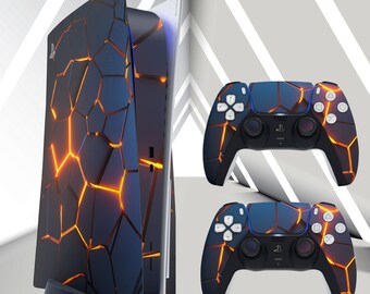 Ps4 Skin Fire Etsy