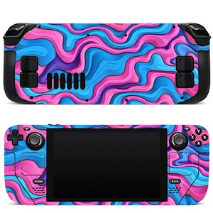 Pink Steam Deck Valve Skins Vinyl Sticker Oil Pattern Design Premium Skin Cute Girl Gift Stem Deck Oled Skin