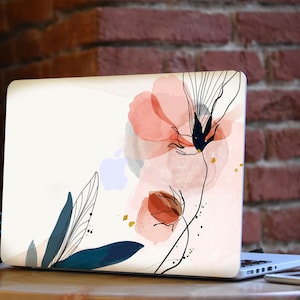 Floral Texture Macbook Vintage Paint skin Laptop Skin for Macbook Air 11/13 Pro 13/15/16 2008-2020 White Marble MacBook Decal Stars Skin