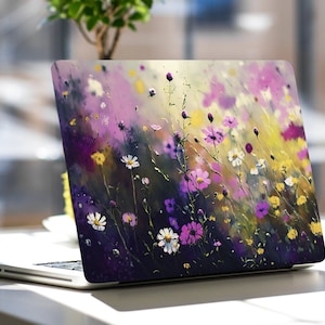 Floral Laptop Skin Notebook Vinyl Decal Girl Dell Inspiron Hp Lenovo Thinkpad Asus Chromebook Acer Universal Skins Cover For Any Laptop