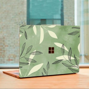 Green Leaves Leaf Surface Laptop 2 Skin Nature Surface Book 2 Surface Skin Top Surface Laptop 3 Laptop Go Skin Floral Surface Book Gift