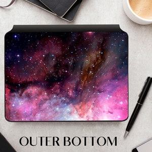 Galaxy Skin Textur 3M Vinyl Skin für den Sternenhimmel Apple Magic Keyboard und Apple Smart Keyboard Purple Folio für iPad Pro und iPad Air
