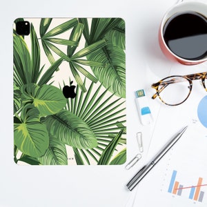 Palm Leaves 2020 iPad Pro 11/12 Decals iPad air1/2/3 Stickers iPad mini Skins Vinyl Decal for Apple iPad Pro Air Tropical iPad 2021 Skin