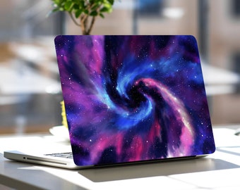 Galaxy Laptop Skin Sticker Purple Notebook Vinyl Decal Dell Hp Lenovo Asus Chromebook Acer Laptop Decal Cover Skin For Any Laptop Sticker
