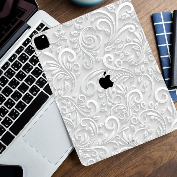 Patternn iPad Skin White Marble iPad Pro 10.2 Decal iPad Air 4 Air 3 Skin Pastel Marble iPad Pro 11 Sticker iPad Pro 12.9 2021 iPad Pro skin