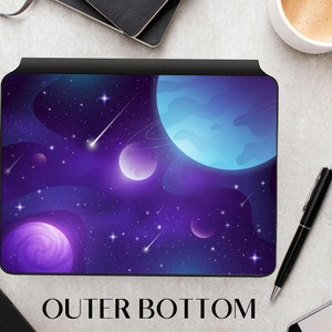 Galaxy Skins iPad 11&quot; Gen 1/2 Magic Keyboard Vinyl Sticker Smart Keyboard iPad Pro 12.9 Gen4/5 Aufkleber iPad 2021 Magic Keyboard