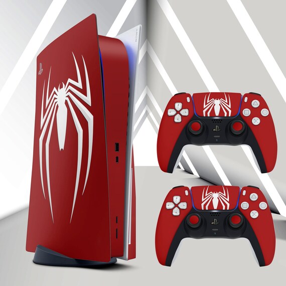  PS4 Pro Console Spider Skin Decal Vinal Sticker + 2