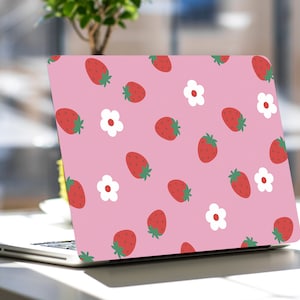 Fruit Laptop Skin Erdbeere Lenovo Chromebook Acer Asus Decal Cover Vinyl Pink Sticker Dell Nexus Chromebook 14" HP Pavilion Inspirion