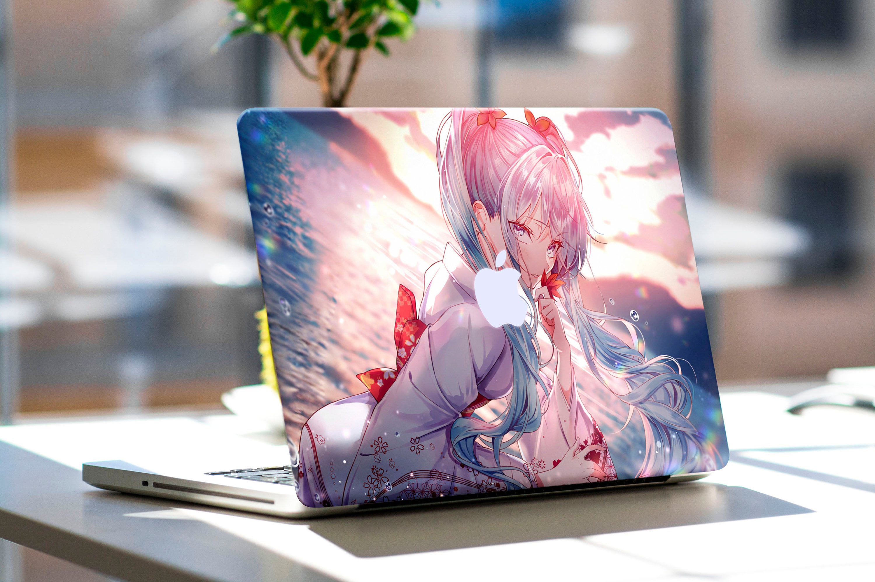 つよし様　MacBook Pro Anime Girl MacBook Skin Japan MacBook Pro 14 16 MacBook Air Skin