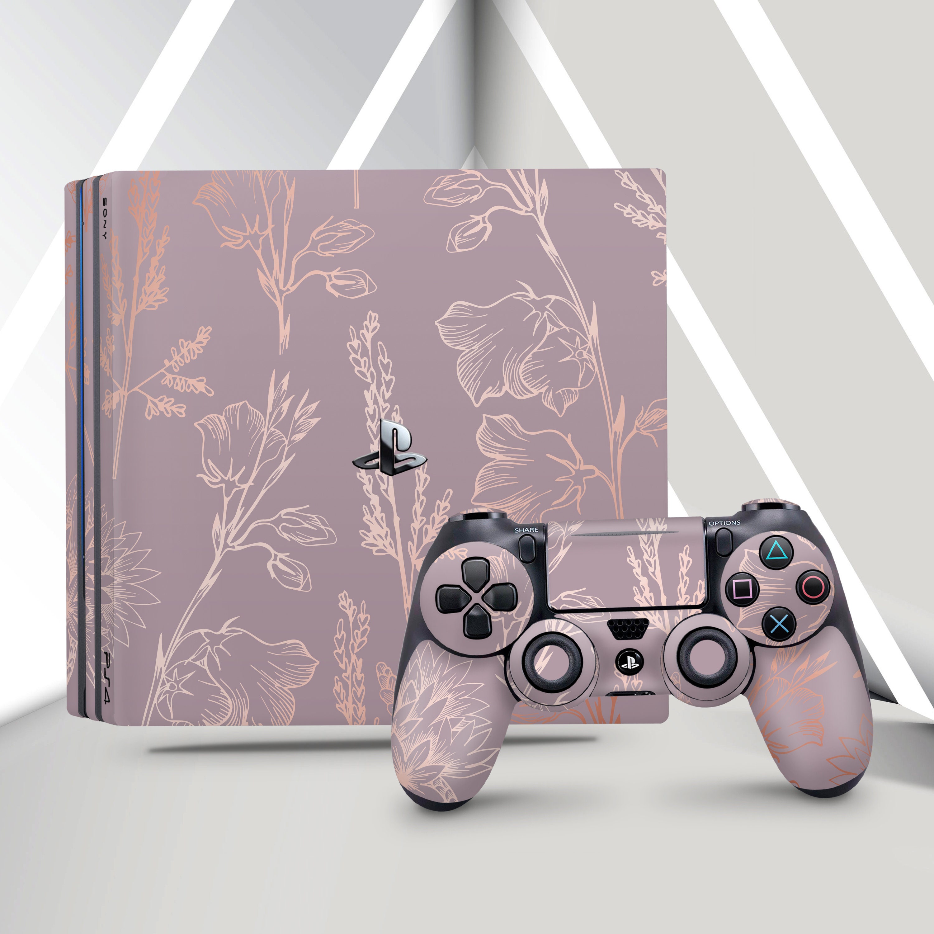 Skin Game Adesiva PS4 FAT Princesa Tema Rosa Adesivo Vinil