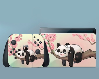 Blue Pink Cute Switch Skin Animal Switch Skin Color Switch OLED Skin Panda Decal for Console Dock Controller Joycon Joy Con Skin New