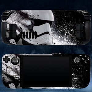 Stormtrooper Steam Deck Skin, Warrior Black SteamDeck Valve Console Decal Wrap 3M Vinyl Steam Deck Oled Skin White Robot