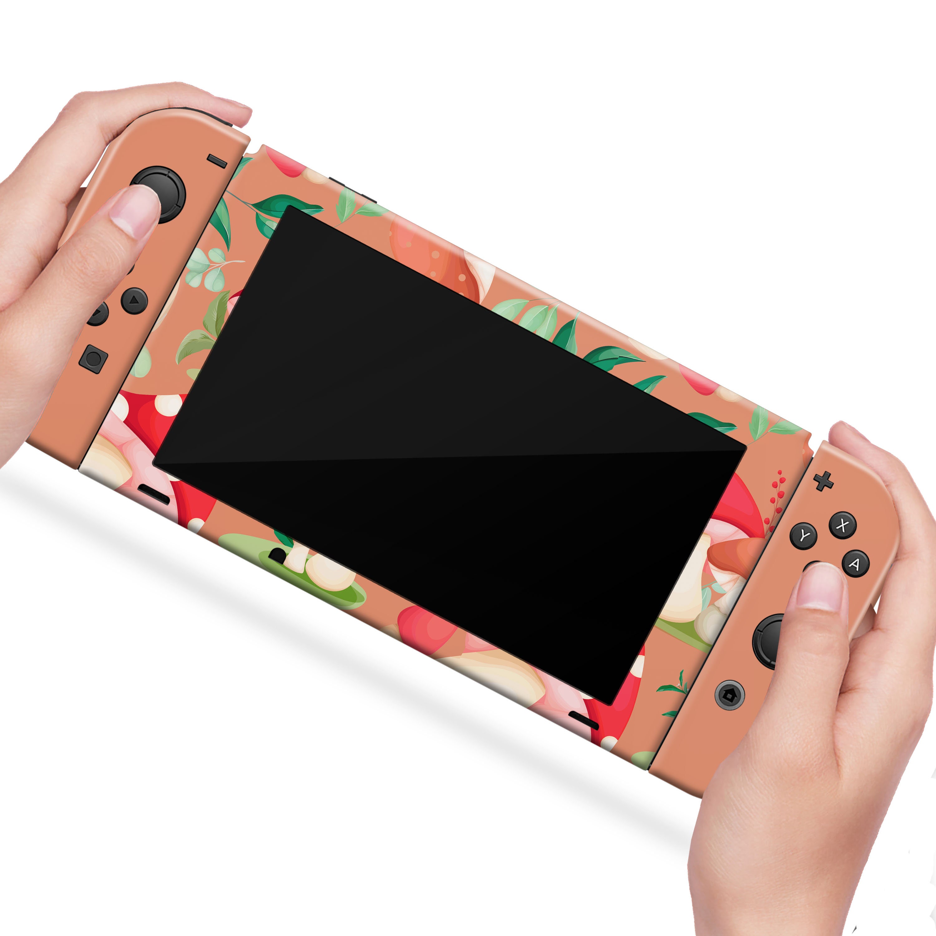 Mushroom Nintendo Switch Skin Cute Beige Marble Nintendo Switch Console ...