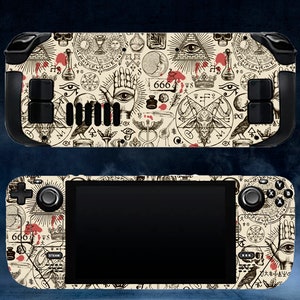 Steam Deck Valve Skins Vinyl Sticker Alchemy Design Premium Skin Gothic Steam Deck Oled Skin