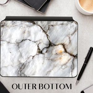 Grå Marmor Magic Keyboard Skin Personligt iPad-skin Gåva till Marmor Keyboard-klistermärke iPad Pro 12.9" Skin Personligt iPad Pro 11