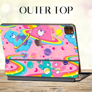 Bear Skin Magic Keyboard Skin Cartoon Vinyl Decal para Apple Magic Keyboard Sticker Rosa Ipad Pro 12.9 "Skin Ipad Pro 11 Animal Decal