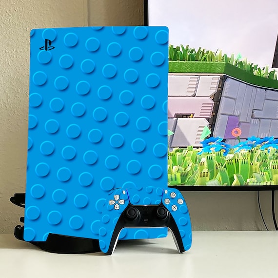 PS4 Skin Blue Pattern Ps4 Pro Slim Fat Vinyl Lego Playstation Console Controller Girl PS5 Digital Dualshock Texture PS Skin Cartoon Etsy