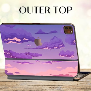 Himmel Lila Haut Magie Tastatur Haut Natur Vinyl Aufkleber für Apple Magic Tastatur Aufkleber Ipad Pro 12,9 &quot;Haut Rosa Ipad Pro 11 Personalisiert