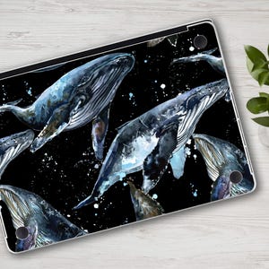 Balene MacBook Air 15 Skin Animale MacBook Pro 14 16 MacBook Air Skin Oceano MacBook Pro 13 Nuova Skin MacBook Pro 15 Decalcomania MacBook Skin Nero