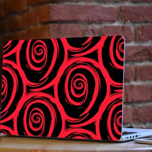 Red Black Laptop Skin Stickers Name Notebook Vinyl Decal Dell Hp Lenovo Asus Chromebook Acer Laptop Decal Cover Skin For Any Laptop Skin